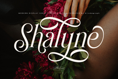 Shalyne | Modern Display Serif feminine font