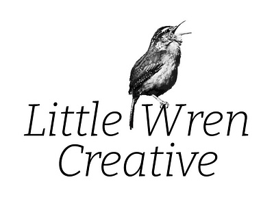 Little Wren Creative Logo branding graphic design logo