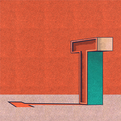 T letter branding design designer illustration logo type typography vector