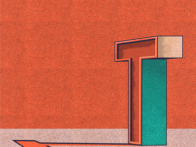 T letter branding design designer illustration logo type typography vector