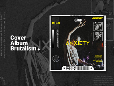 ANXIETY Album Cover Design album art album cover album cover art cover album cover album art cover art design illustration photoshop photoshop tutorial poster poster a day poster art poster collection poster design tutorial photoshop