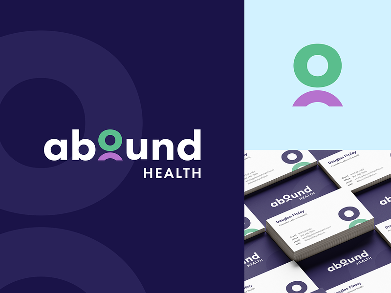 Abound Health Branding abound branding circle disabilities health healthcare individual logo shapes support