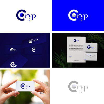 Cryp logo design branding graphic design logo