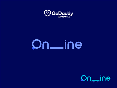 Online branding creative logo domains logo godaddy logo logo logo design minimal logo oneline online logo ui ux wordmark logo