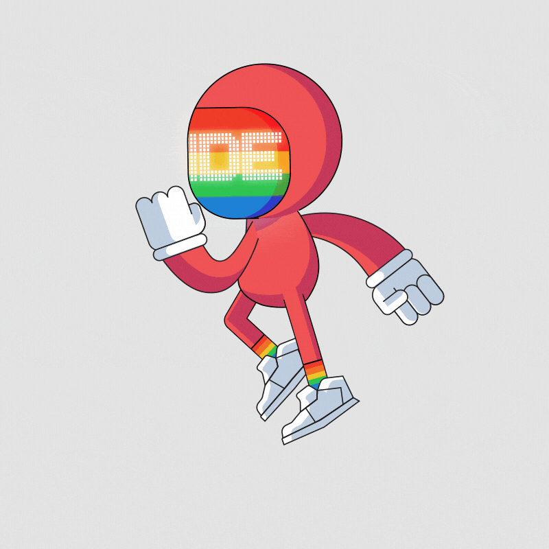 Happy Pride Day! animation character concept conceptual design flat fun gif motion motion graphics pride running skipping visual walking