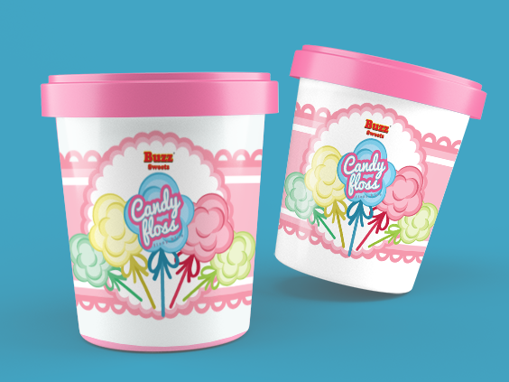 Candy Floss Label Design By Meshal Younas On Dribbble