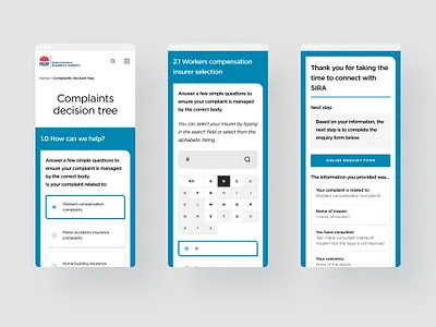 NSW Government: Step Form design product design tech ui ux web website