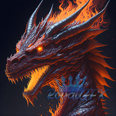 Fantasy Dragons dragons fantasy fire flame illustration