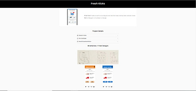 Fresh Kicks Portfolio design figma ui ux