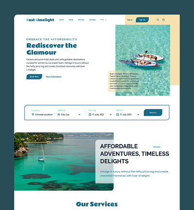 Designing website for a travel agency design ui ux