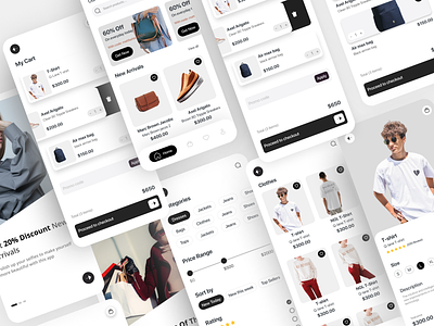Ecommerce mobile App andriod app app app design clothing app clothing store ecommerce ecommerce app ios ios app mobile app online shopping app shop app shopping app ui uiux uiux design ux