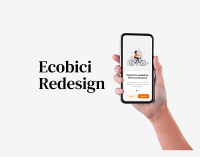 Case study Ecobici app bike branding design mobile redesign ui ux uxdesign