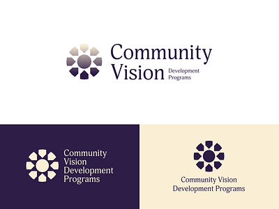 Community Vision Development Program Logo concept brand identity branding clarance design illustration logo