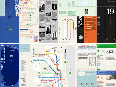 City of Chicago ↗︎ 🚉 brand and identity branding brochure city city brand design editorial experimental graph helvetica logo typography