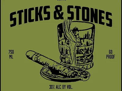 Sticks & Stones branding design graphic design illustration