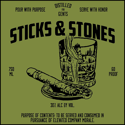 Sticks & Stones branding design graphic design illustration