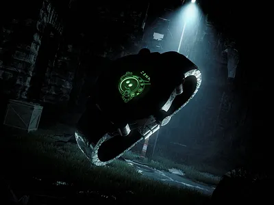 Atomic Digital Wearable Concept 3d animation design illustration logo motion graphics