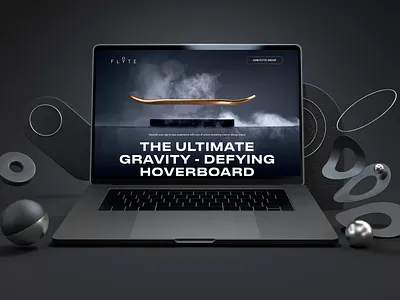 Gravity - Defying Hoverboard Landing Page branding design motion graphics ui uiux ux web design