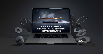 Gravity - Defying Hoverboard Landing Page branding design motion graphics ui uiux ux web design