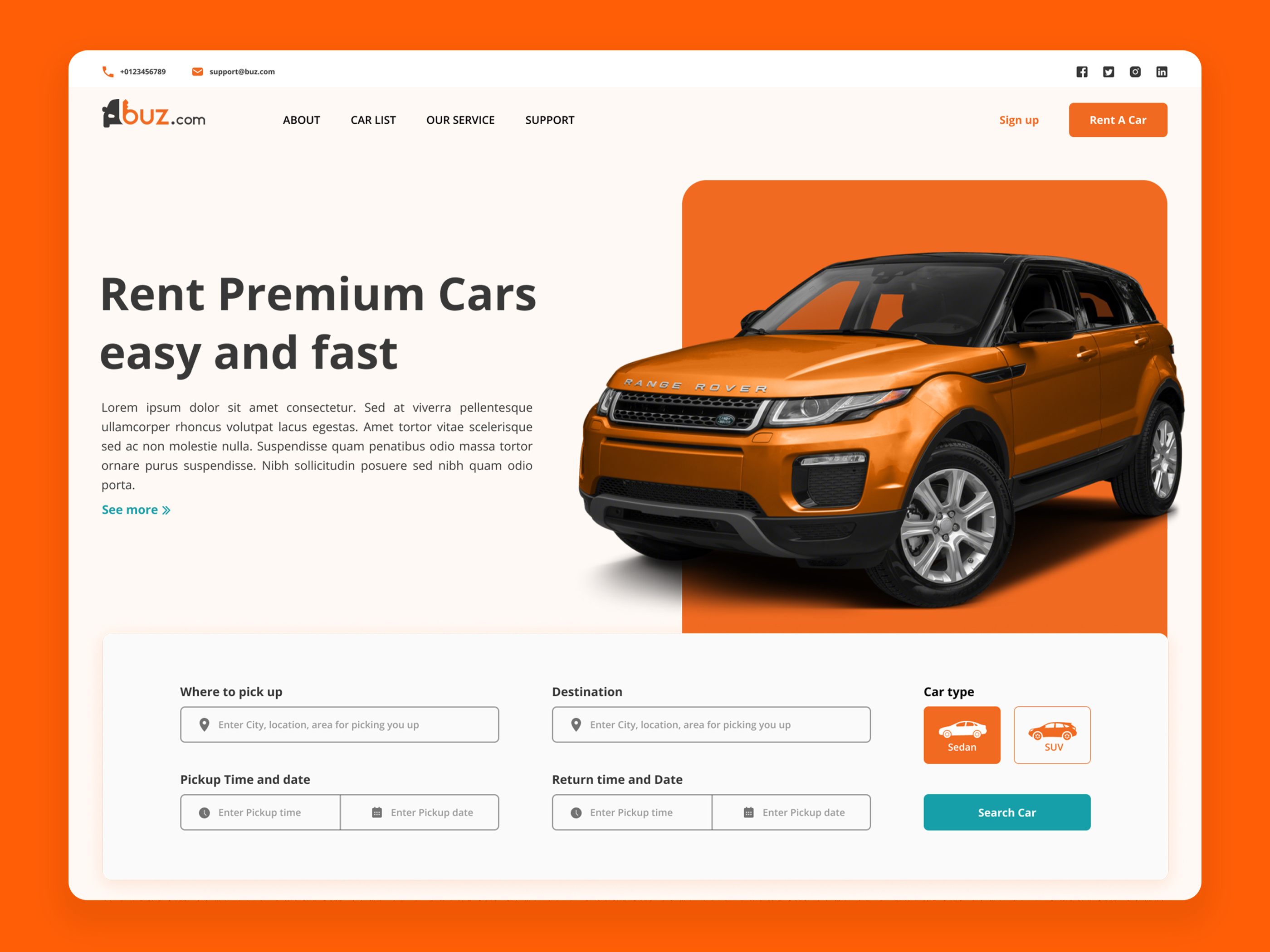 Designing User-Friendly Websites for Online Car Rentals