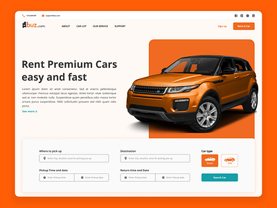 Web UI Design for Car rental Website booking experience booking process car listing car rental convenient reservation customer support search functionality sleek interface streamlined process transparent pricing ui user experience user friendly uxui vehicle selection visual appeal web design web ui