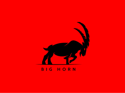 Big Horn Logo animals app big horn logo for sale big horns bighorn branding charging design graphic design horn logo minimal design mountain typography ui ux vector wild