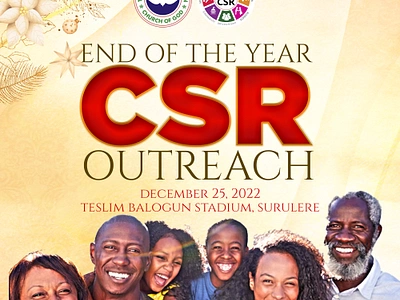 RCCG CSR Social Media Poster and Gazebo Branding branding design graphic design mockup