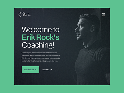 Erik Rock - Business Coach business coach business coach website ui ui design ux ux design website website design