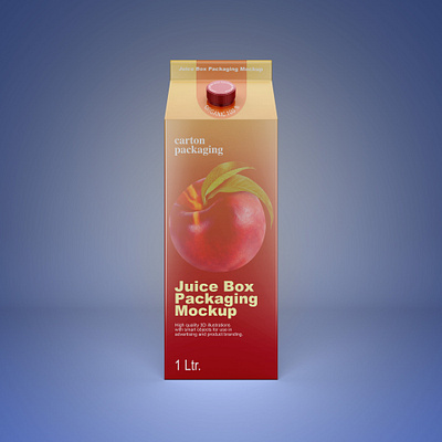 Free Juice Box Mockup PSD box design free free mockup freebies mockup mockup design mockup psd product design psd mockup