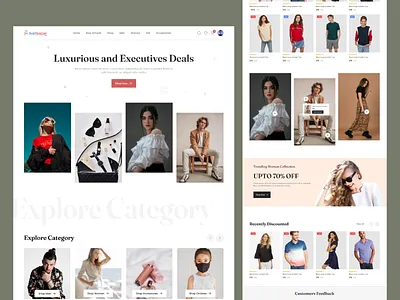 Fashion store landing page design creative agency creative agency ui creative design design ecommerce ecommerce website fashion landing page design fashion store illustration landing page landing page design life style life style ecommerce online business trendy design ui ui ux design uidesign webdesign