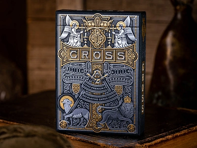 ⚜️The Cross Playing Cards (Now available)⚜️ illustration illustrator packaging packaging design peter voth design playing cards