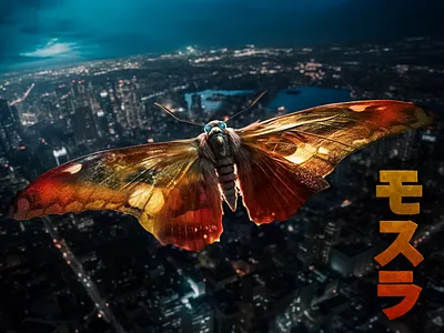 Mothra Takes Flight – Kaiju 01 ai ai art art direction creative direction design illustration logo photoshop