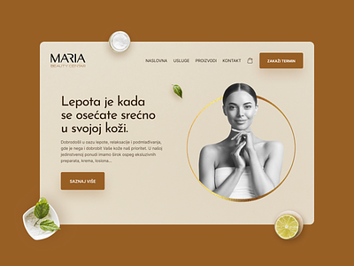 Maria - Beauty Center Website beauty center beauty center website design ui ui design ux ux design website website design