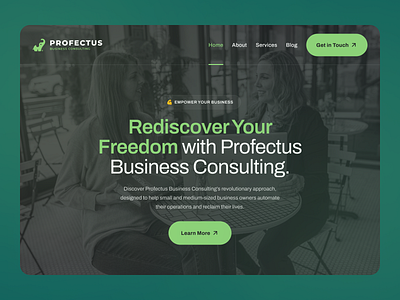 Profectus Business Consulting Website business coaching business consult website business consulting design ui ui design ux ux design website website design