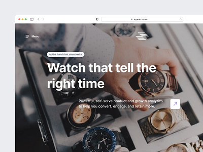 Watch landing page exploration design landing page ui ui ux ui ux design uidesign ux uxdesign watch landingpage watch website websitedesign