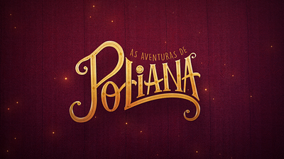 Logotype As aventuras de Poliana branding design illustration lettering logo typography