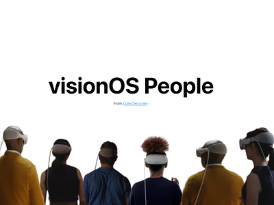 visionOS People — Apple Vision Pro OS (Figma community file) 🥽 apple ar community figma free mockups vision vision pro visionos vr