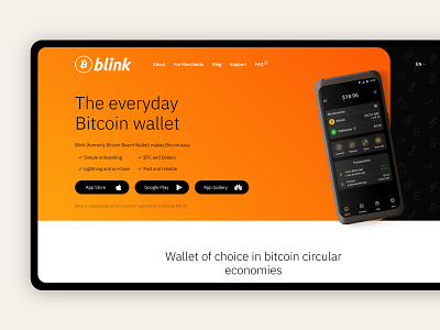Blink wallet official website (live) blink wallet css development html ui webdesign webflow website