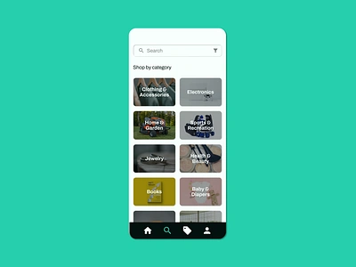 Categories categories category daily ui dailyui mobile search shopping ui uidesign