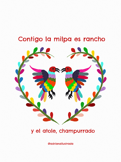 Bordado tenango artedigital artwork design digitalart graphic design illustration logo mexico