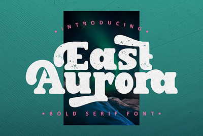 Free Bold Serif Font - East Aurora groovy font