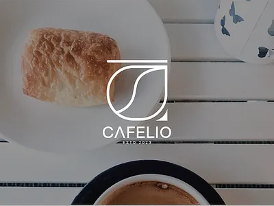 Cafelio - Coffee House Logo Design abstract logo brand identity branding cafelio coffee coffee logo creative branding design for sale unused buy iconic logo logo design logofolio mark minimal minimalist modern monogram pixs studio startup