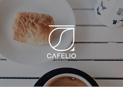 Cafelio - Coffee House Logo Design abstract logo brand identity branding cafelio coffee coffee logo creative branding design for sale unused buy iconic logo logo design logofolio mark minimal minimalist modern monogram pixs studio startup