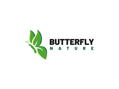 Butterfly Nature Logo app branding butterfly design graphic design green icon illustration insect logo nature ui ux vector