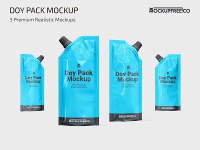 Doy Pack Mockup PSD Template Set doypack mock up mock ups mockup mockups pack package packaging photoshop product psd template templates
