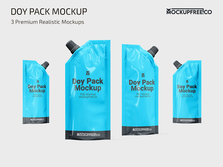 Doypacks Mockup - Mockup World