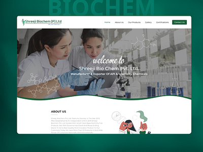 Shreeji Biochem (P) Ltd 🧪 graphic design product web typography ui web design