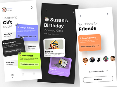 Gift app design mobile app app design app designer app ui kit dashboard app gift gift app gift app design gifting app gifts gifts app mobile app mobile app ui kit present present app social media social media app ui design ui designer ui kit