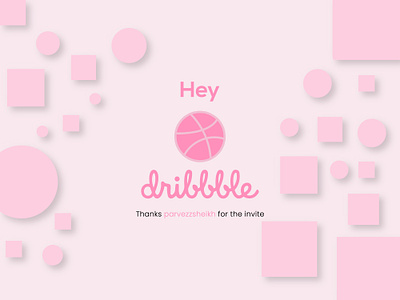 Hey dribbble. attractive design eye catchy design first shot graphic design illustration vector welcome shot wellcome post