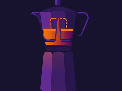 Purple Moka illustration vector